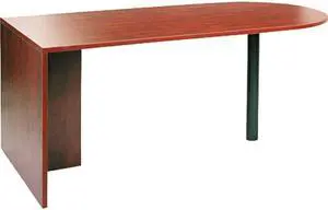 Valencia Series D-Top Desk, 72w x 36d x 29-1/2h, Medium Cherry