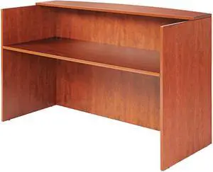 Alera ALEVA327236MC Valencia Series Reception Desk with Transaction Counter