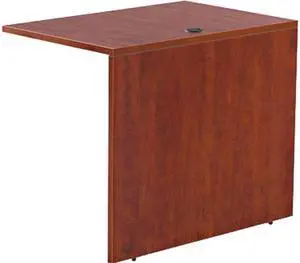 Alera ALEVA353624MC Valencia Series Reversible Return/Bridge Shell, 35w x 23-5/8d, Medium Cherry