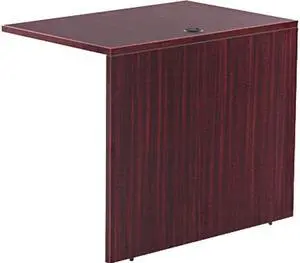 Alera ALEVA353624MY Valencia Series Reversible Return/Bridge Shell, 35w x 23-5/8d, Mahogany