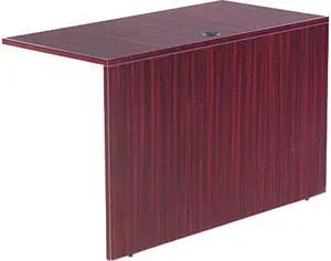 Alera ALEVA354824MY Valencia Series Reversible Return/Bridge Shell, 47-1/4w x 23-5/8d, Mahogany