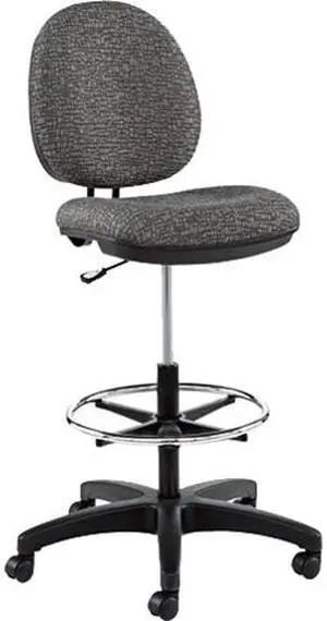 Alera Interval Series IN4641 (ALEIN4641)Swivel Task Stool, 100% Acrylic With Tone-On-Tone Pattern, Gray