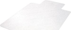 Alera ALEMAT3648HFL Non-Studded Chair Mat for Hard Floor, 36" x 48", Clear