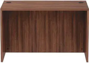 Alera VA214830WA Valencia Series Straight Front Desk Shell, Modern Walnut