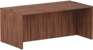 Alera VA217236WA Valencia Series Straight Front Desk Shell, Modern Walnut