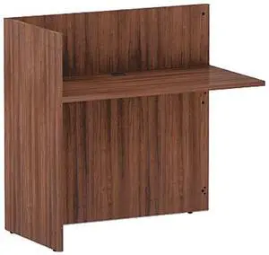 Alera VA324424WA Valencia Series Reversible Reception Return, 41.50" x 44.00" x 23.63", Modern Walnut