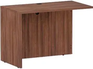 Alera VA354224WA Valencia Series Reversible Return / Bridge Shell, 42.00" x 23.63", Modern Walnut
