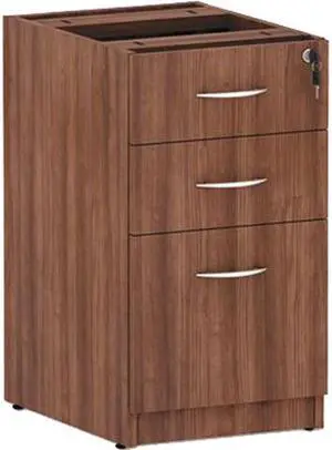 Alera VA532822WA Valencia Series Box / Box / File Full Pedestal File, Modern Walnut