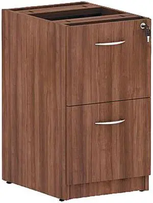 Alera VA542822WA Valencia Series File / File Full Pedestal File, Modern Walnut