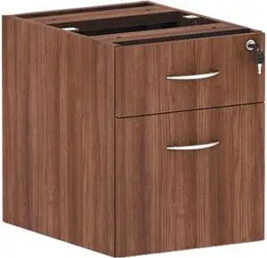 Alera VA552222WA Valencia Series Hanging Box / File Pedestal, Modern Walnut