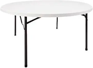 Alera ALEPT60RW Round Plastic Folding Table