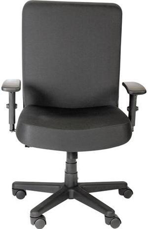 Alera ALECP110 XL Series Big and Tall High-Back Task Chair, Supports up to 500 lbs., Black Seat / Black Back