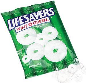 Life Savers NFG885041 Wint O Green Mints Candy Bag, 6.25 oz
