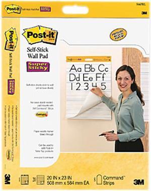 3M 566PRL Post-it Easel Pads Self-Stick Wall Pad