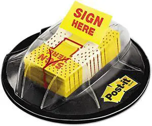 3M 680HVSH Post-it Flags Arrow Flags in a Desk Grip Dispenser