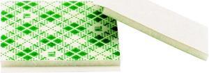 3M 4026 Double Coated Tape Squares 1" Width x 1" Length - Urethane -  Durable, Adhesive - 1000 / Carton - White, Natural