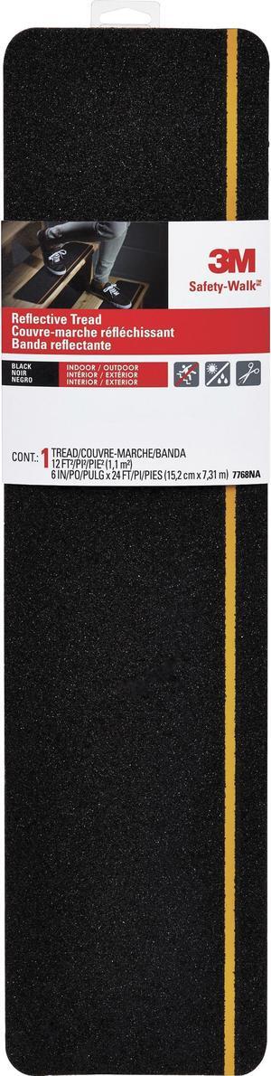 3M 7768NA Safety-Walk Reflective Tread, 6 in x 24 in