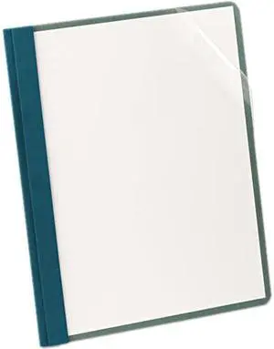 Oxford ESS57872 Recycled Clear Front Report Covers, Letter Size, Blue, 25/Box