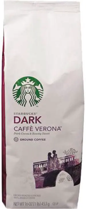 Starbucks 11018131 1lb Dark Cafe Vernoa Ground Coffee