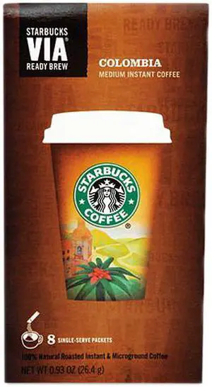 Starbucks 11019881 VIA Ready Brew Colombia Coffee