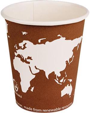 Eco-Products EP-BHC10-WA Individually Wrapped World Art Hot Cups