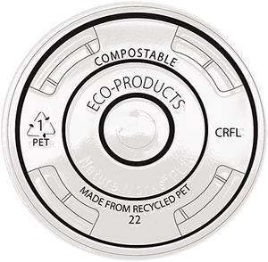 Eco-Products EP-CRFL Recycled PET Cold Cup Lid for 12,16,20,24oz - 1000 / Case
