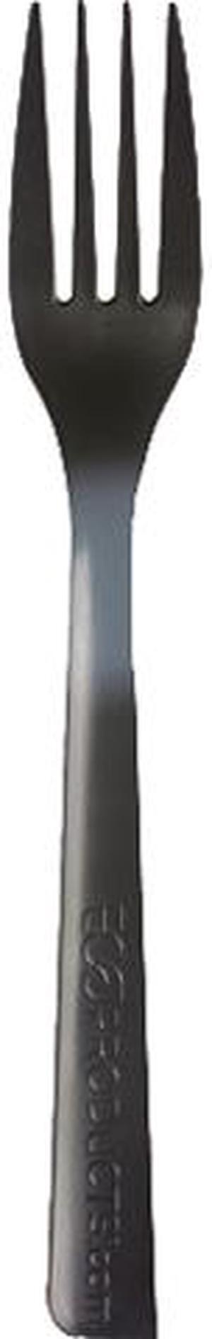 Eco-Products EP-S112 6.00" Post-Consumer Recycled Polystyrene Forks - Black - 1000 / Carton
