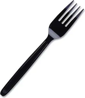WNA CEASEFK960BL Cutlery for Cutlerease Dispensing System, Fork, 6", Black, 960/Box