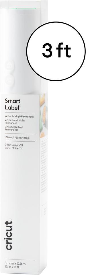 Cricut Smart Label Writable Vinyl Permanent White | 1 Roll 13inx3ft 2009445