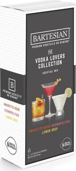 Bartesian 55512 - The Vodka Lovers Collection Cocktail Mixer Capsules