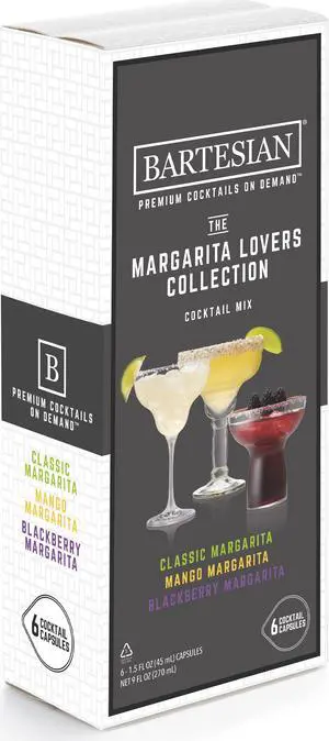 Bartesian 55513 - The Margarita Lovers Collection Cocktail Mixer Capsules