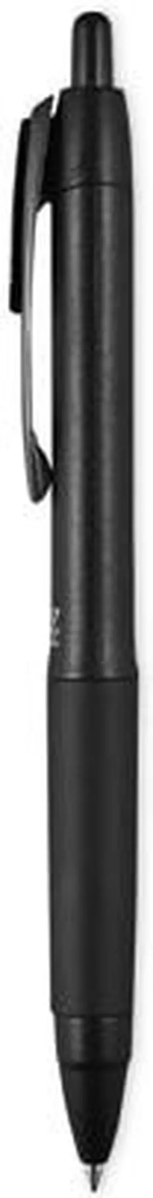 uni-ball 70158 207 Plus+ Gel Pen, Retractable, Medium 0.7 mm, Black Ink, Black Barrel, 36/Pack