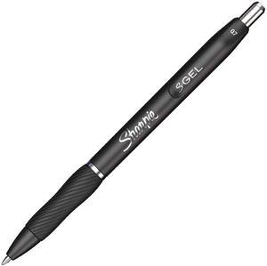 Sharpie 2096193 S-Gel Retractable Gel Pen, Medium 0.7 mm, Black Ink, Black Barrel, 36/Pack