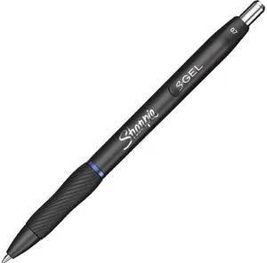Sharpie 2096176 S-Gel Retractable Gel Pen, Medium 0.7 mm, Blue Ink, Black Barrel, 36/Pack