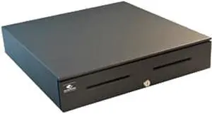APG Series 4000 Heavy Duty Cash Drawer, 18” x 20”, Dual Media Slots, Multipro 24V, Coin Roll Storage Till, Requires Cable, Painted Front, Black - JB320-BL1820-C