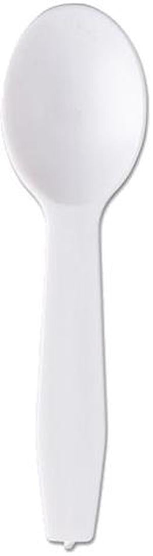 Royal RPP RTS3000 Lightweight Polystyrene Taster Spoons, 3.00", White