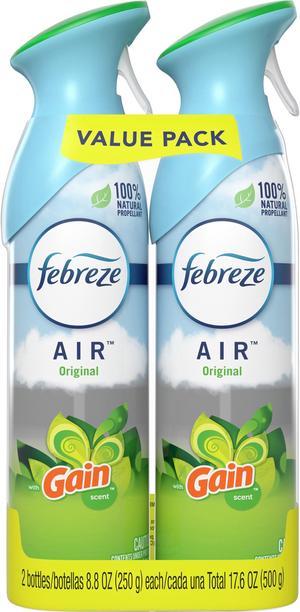 Febreze Air Freshener Spray - Gain Original - 8.8 oz Aerosol Spray, 2/Pack, 6 Pack/Carton 97810CT