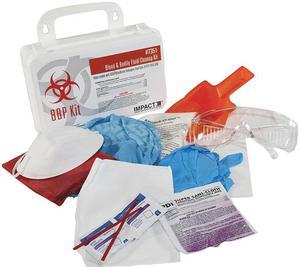 IMPACT 7351CT Bloodborne Pathogen Cleanup Kit, Heavy Duty Plastic Case