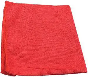 IMPACT LFK451 Lightweight Microfiber Cloths, 16 x 16, Red, 240/Carton