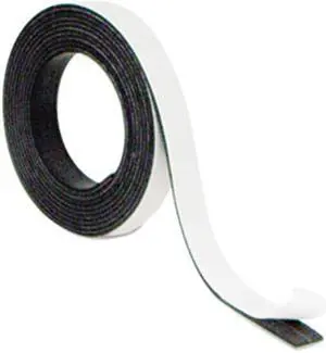 Mastervision FM2319 Magnetic Adhesive Tape Roll, Black