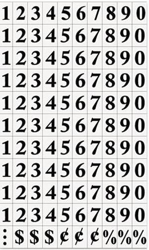 MasterVision
Interchangeable Magnetic Characters, Numbers, Black, 3/4""h