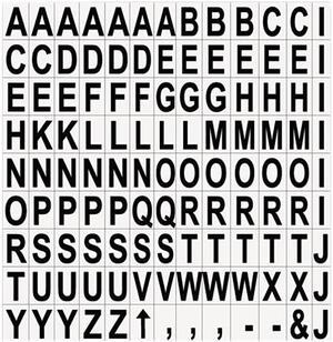MasterVision
Interchangeable Magnetic Characters, Letters, Black, 3/4""h