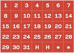MasterVision
Calendar Magnetic Tape, Calendar Dates, Red/White, 1" x 1"