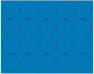 MasterVision
Interchangeable Magnetic Characters, Circles, Blue, 0.75" Dia., 20/Pack
