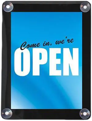 Deflect-o 899102 Superior Image Window Display, 8 1/2 x 11, Clear