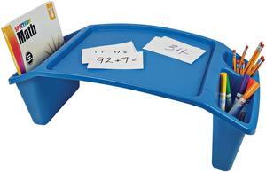 deflecto 39502BLU Antimicrobial Lap Desk, 23.35w x 12d x 8.53h, Blue