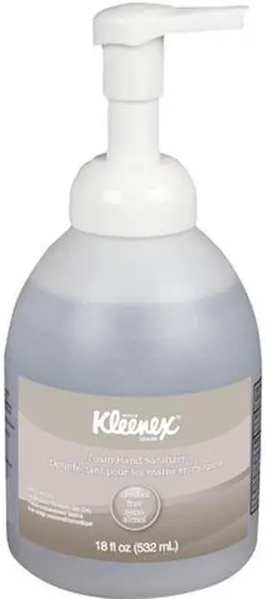 Kleenex 45827EA Alcohol-Free Foam Hand Sanitizer, 18 oz Pump Bottle