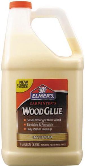 Elmer's E7050LMR Carpenter Wood Glue, 1 gal, Dries Beige