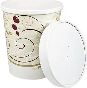 Solo Cup SCC KHB32ASYM Flexstyle Double Poly Food Combo Packs, Symphony, 32 oz., 25 / Pack, 10 Packs / Carton