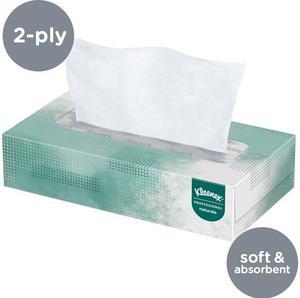Kleenex Professional Naturals Facial Tissue for Business (21601), Flat Face Tissue Box, 2-PLY, 125 Soft Sheets / Box